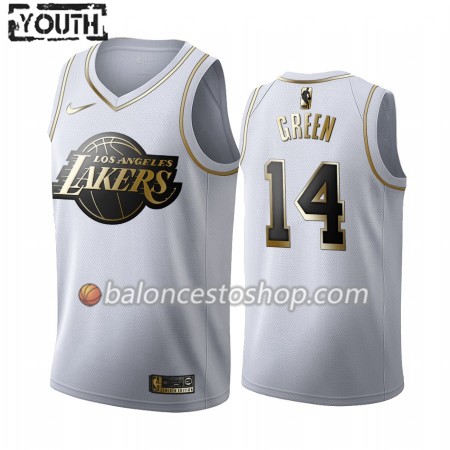 Camiseta Niños NBA Los Angeles Lakers Danny Green 14 2019-20 Nike Blanco Golden Edition Swingman